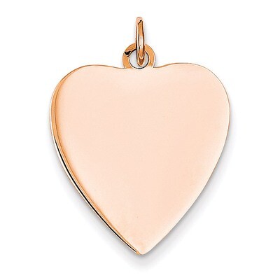 Heart Disc Charm 14k Rose Gold XAC811, MPN: XAC811, 886774122830