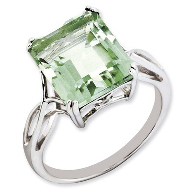 Green Quartz Ring Sterling Silver QR2955AG, MPN: QR2955AG, 883957244037