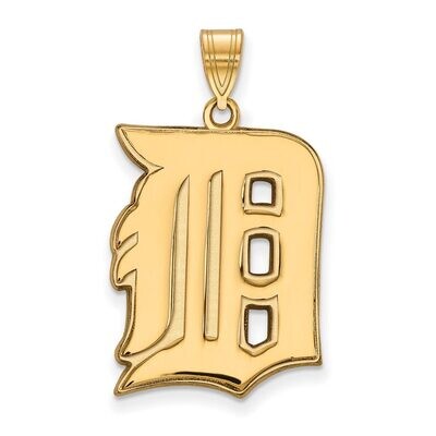 Detroit Tigers x-Large Pendant Gold-plated Silver GP005TIG, MPN: GP005TIG, 886774901480