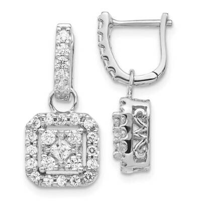 Post Earrings 14k White Gold Diamond EM5549-088-WA, MPN: EM5549-088-WA, 883957284323