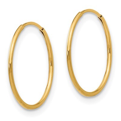1mm Hoop Earrings - 14k Gold SE2165 by Madi K, MPN: SE2165, 883957411224