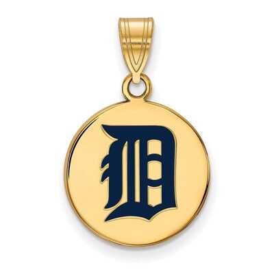 Detroit Tigers Medium Enamel Disc Pendant Gold-plated Silver GP040TIG, MPN: GP040TIG, 886774940960
