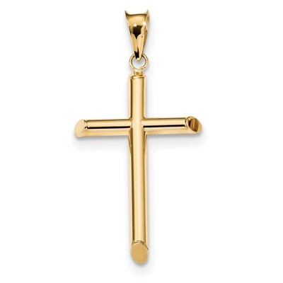 Tube Cross Pendant 14k Gold Polished K6177, MPN: K6177, 883957964317