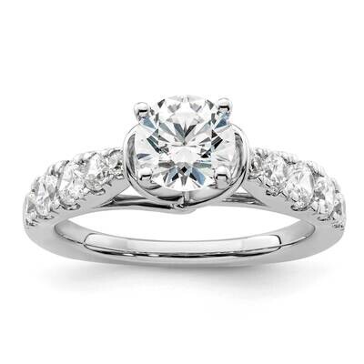 Si1/Si2, G H I, Semi-Mount Engagement Ring 14k White Gold Lab Grown Diamond RM8960E-100-WLG, MPN: R…