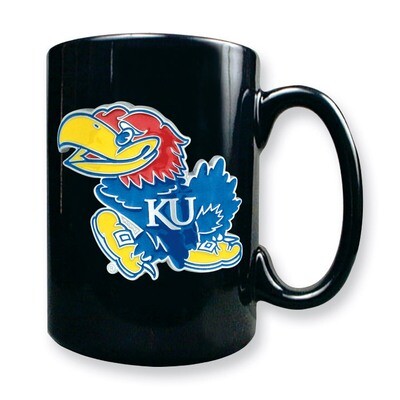 University of Kansas 15oz Black Ceramic Mug GC1748, MPN: GC1748, 89006614961