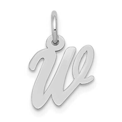 Script Initial W Charm 10k White Gold Small 10YC659W, MPN: 10YC659W,