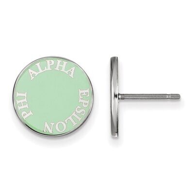 Alpha Epsilon Phi Enameled Post Earrings Sterling Silver SS019AEP, MPN: SS019AEP, 886774602899