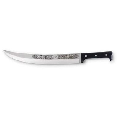 Berti Champagne Saber Knife Black Lucite Handle 1991