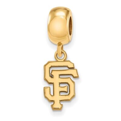 San Francisco Giants Bead Charm Small Dangle Gold-plated Silver GP035GIT, MPN: GP035GIT, 8867749373…