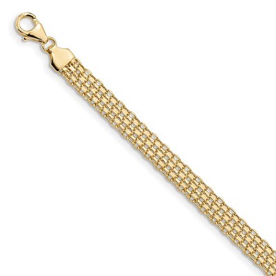 7.5 Inch Fancy Link Bracelet 14k Gold Polished SF2410-7.5, MPN: SF2410-7.5, 191101981104