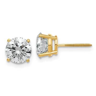 2.5ct. 7.0mm Round G H I True Light Moissanite Screwback Earrings 14k Gold YG327-13MT, MPN: YG327-1…