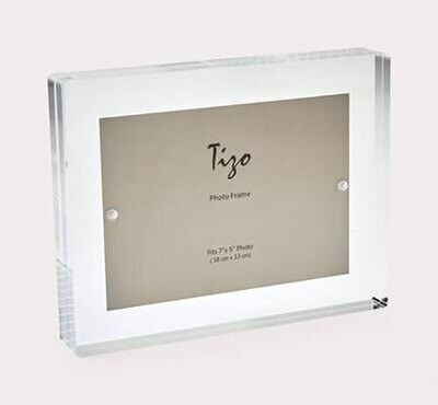 Tizo Acrylic Lucite Photo Picture Frame Clear Block 4 x 6 Inch HA133CL46, MPN: HA133CL46,
