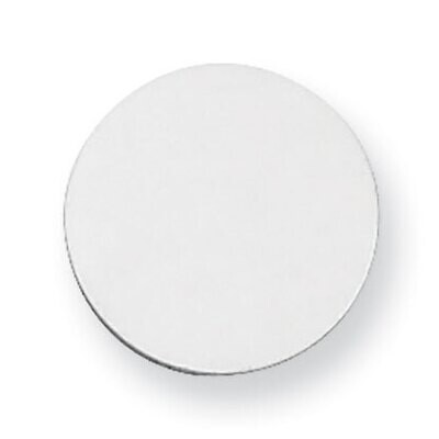 Round Stamping Sterling Silver Rhodium-plated SS1010, MPN: SS1010,