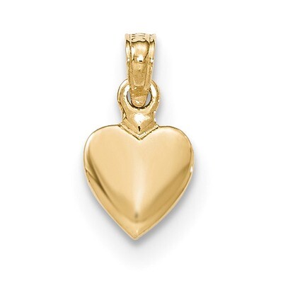 Mini Heart Pendant 14k Gold Polished K5179, MPN: K5179, 637218169733