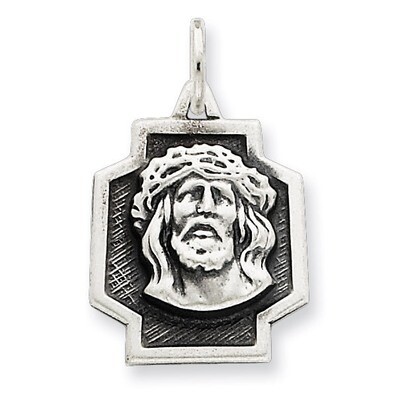 Ecce Homo Charm Antiqued Sterling Silver QC5496, MPN: QC5496, 191101182853
