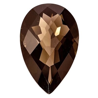 Smoky Quartz 14X9mm Pear Checkerboard AA Quality Gemstone SQ-1409-PSX-AA, MPN: SQ-1409-PSX-AA,