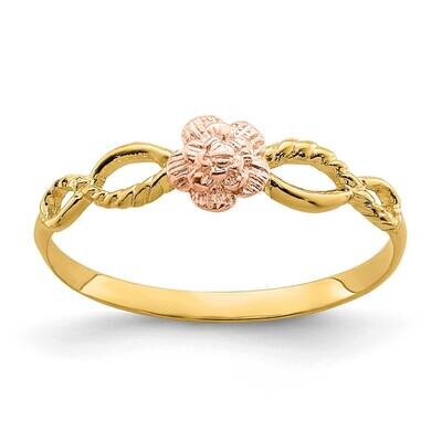 Flower Ring 14k Two-tone Gold R934, MPN: R934, 196904042670
