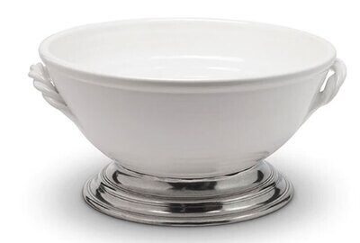 Arte Italica Tuscan Footed Bowl with Rope Handles TUS6744