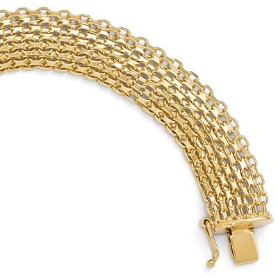 Leslie&#39;s Polished Bracelet 8 Inch - 14k Gold HB-LF331-8, MPN: LF331-8, 191101469831