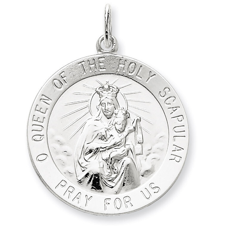 Queen of the Holy Scapular Medal Sterling Silver QC5598, MPN: QC5598, 191101183447