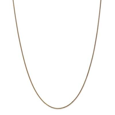 1.2mm Diamond-Cut Spiga Chain 14k Gold PEN62-18, MPN: PEN62, 886774430447