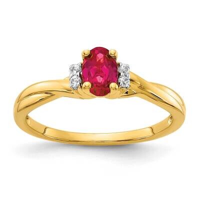 Ruby Ring 14k Gold Diamond RM5749-RU-005-YA, MPN: RM5749-RU-005-YA, 883957979670