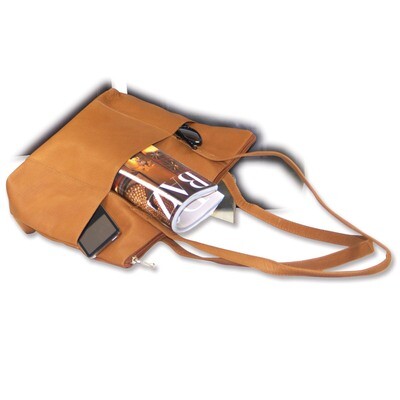 Tan Leather Medium Tote GP6665, MPN: GP6665,