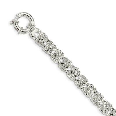 Byzantine Link Bracelet Sterling Silver Polished QG5111-8, MPN: QG5111-8, 191101481321