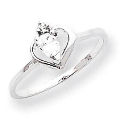 5x3mm Pear Cubic ZirconiDiamond Ring 14k White Gold X9715CZ_AA, MPN: X9715CZ_AA, 883957642895