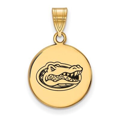 University of Florida Medium Enamel Disc Pendant Gold-plated Silver GP040UFL, MPN: GP040UFL, 886774…