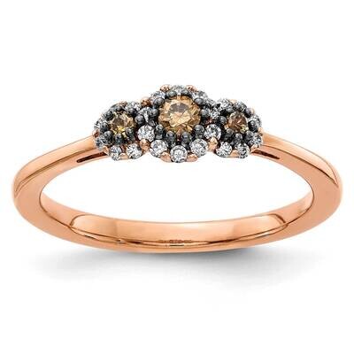 White Champagne Diamond Ring 14k Rose Gold RM5685-CH-025-RA, MPN: RM5685-CH-025-RA, 883957566597