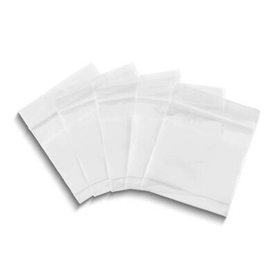 Box of 1000 2inx2in 10pks of 100 Reclosable 2mil White Block Zipper Bags JT5399/1W, MPN: JT5399/1W,