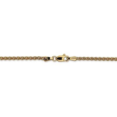 22 Inch 2.00mm Spiga Chain 14k Yellow Gold PEN13-22, MPN: PEN13-22, 886774592459