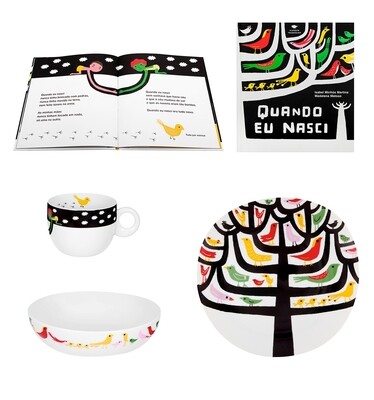 Vista Alegre Eu Nasci 3 Pcs Children Set (Dessert, Cereal 17Cm, Mug) Gift Box, MPN: 21113888,