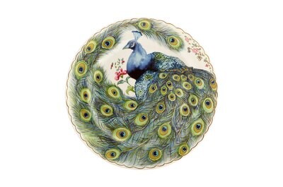 Mottahedeh Peacock Dessert Plate S2702, MPN: S2702,