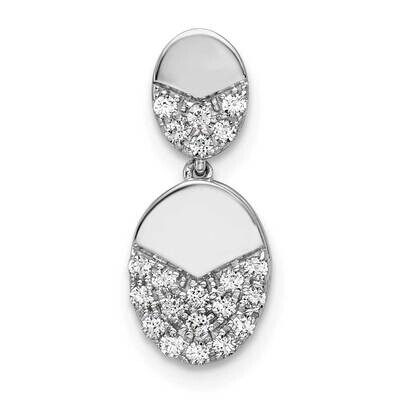 Si1/Si2, G H I, Dangle Chain Slide Pendant 14k White Gold Lab Grown Diamond PM9130-022-WLG, MPN: PM…