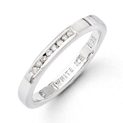 .08ct. Diamond Ring Sterling Silver QW284, MPN: QW284, 883957315492