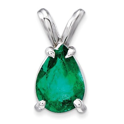 Emerald pendant 14k White Gold XP1011E, MPN: XP1011E, 883957166759