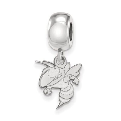 Georgia Institute of Technology Bead Charm Small Dangle Sterling Silver SS054GT, MPN: SS054GT, 8867…
