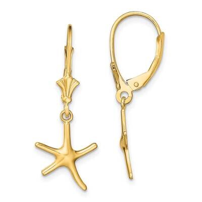 Mini Puffed Heart Leverback Earrings 14k Gold 3-D Diamond-cut TF1769, MPN: TF1769, 637218177202
