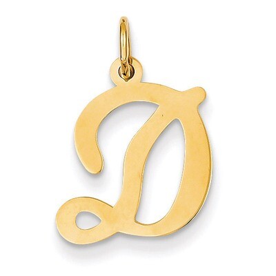 Die Struck Initial D Charm 14k Gold YC248D, MPN: YC248D, 883957970981