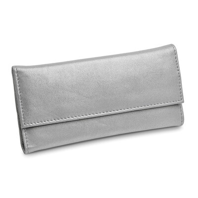 Silver Leather Slim Jewelry Wallet GM17713, MPN: GM17713, 191101877773
