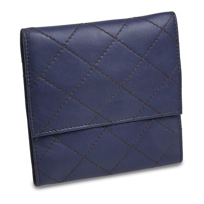 Blue Leather Quilted Jewelry Folder GM17723, MPN: GM17723, 191101877841