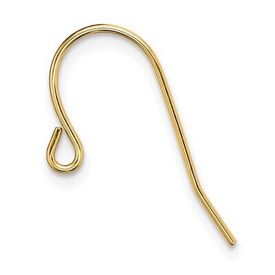 .027 inch Wire Shepherd Hook Component 14k Yellow Gold YG2750, MPN: YG2750,