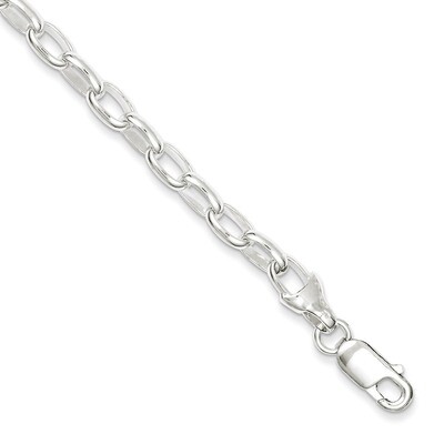 7.5 Inch Link Bracelet Sterling Silver Fancy QH164-7.5, MPN: QH164-7.5, 886774115481