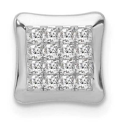 1/4Ct. Diamond Square Cluster Chain Slide 14k White Gold PM4368-025-WA, MPN: PM4368-025-WA, 8839575…