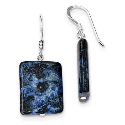 Blue Lepidolite Earrings Sterling Silver QE5890, MPN: QE5890, 886774246116