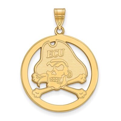 East Carolina University L Pendant in Circle Gold-plated Silver GP030ECU, MPN: GP030ECU, 8867749334…