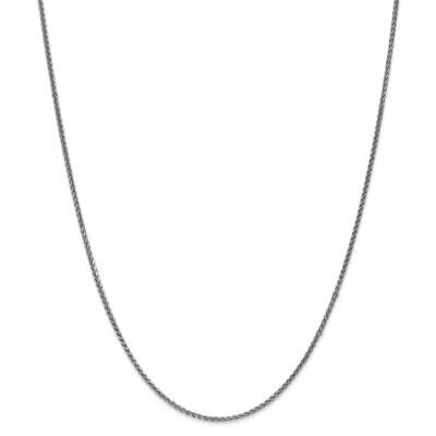 1.4mm Diamond-Cut Spiga Chain 22 Inch 14k White Gold PEN128-22, MPN: PEN128-22, 883957170299