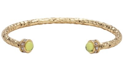 Halcyon Days Hammered Buttercup Gold Torque Bangle Bracelet BRSHS20HTG, MPN: BRSHS20HTG,